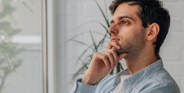 investor thinking about portfolio