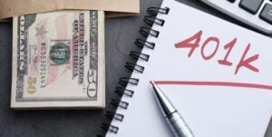 401k next to money