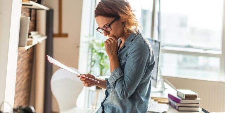 landlord reading lease terms