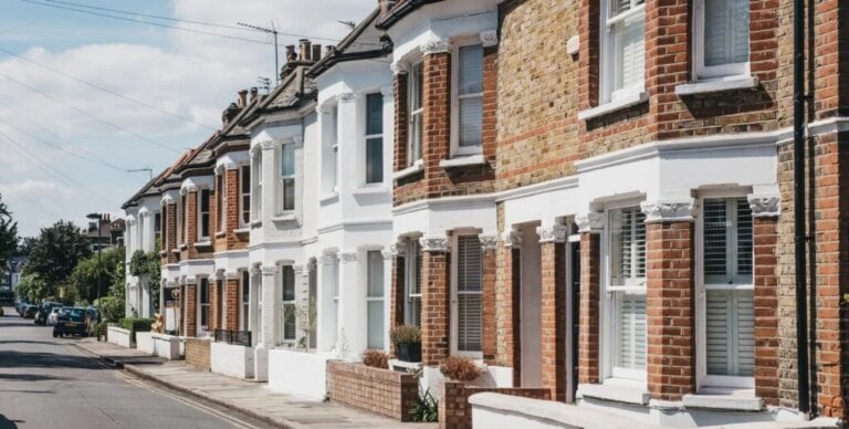 row of homes